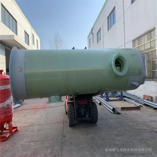 日處理180m3/d污水泵站 谷瀑環保玻璃鋼生物除臭箱一體化提升系統詳情